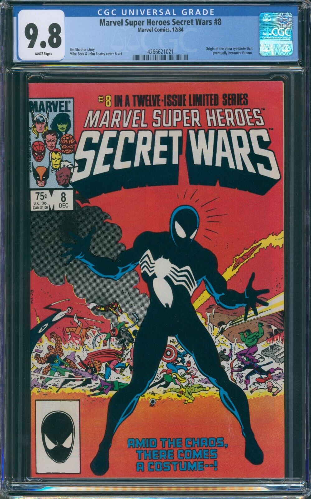 Marvel Super Heroes Secret Wars 8 1984 CGC 98 White Pages