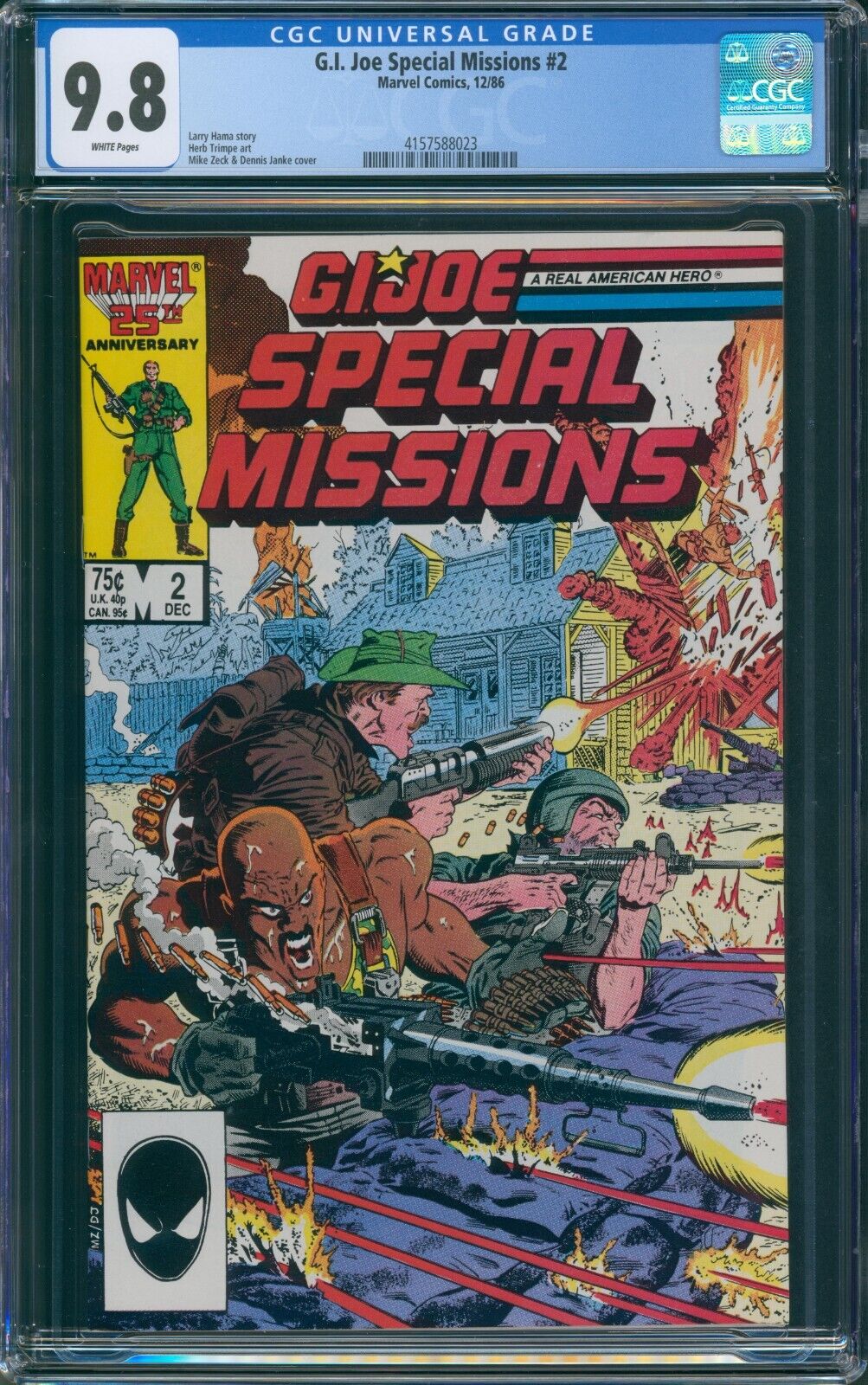 GI Joe SPECIAL MISSIONS 2 1986 CGC 98 WHITE PAGES