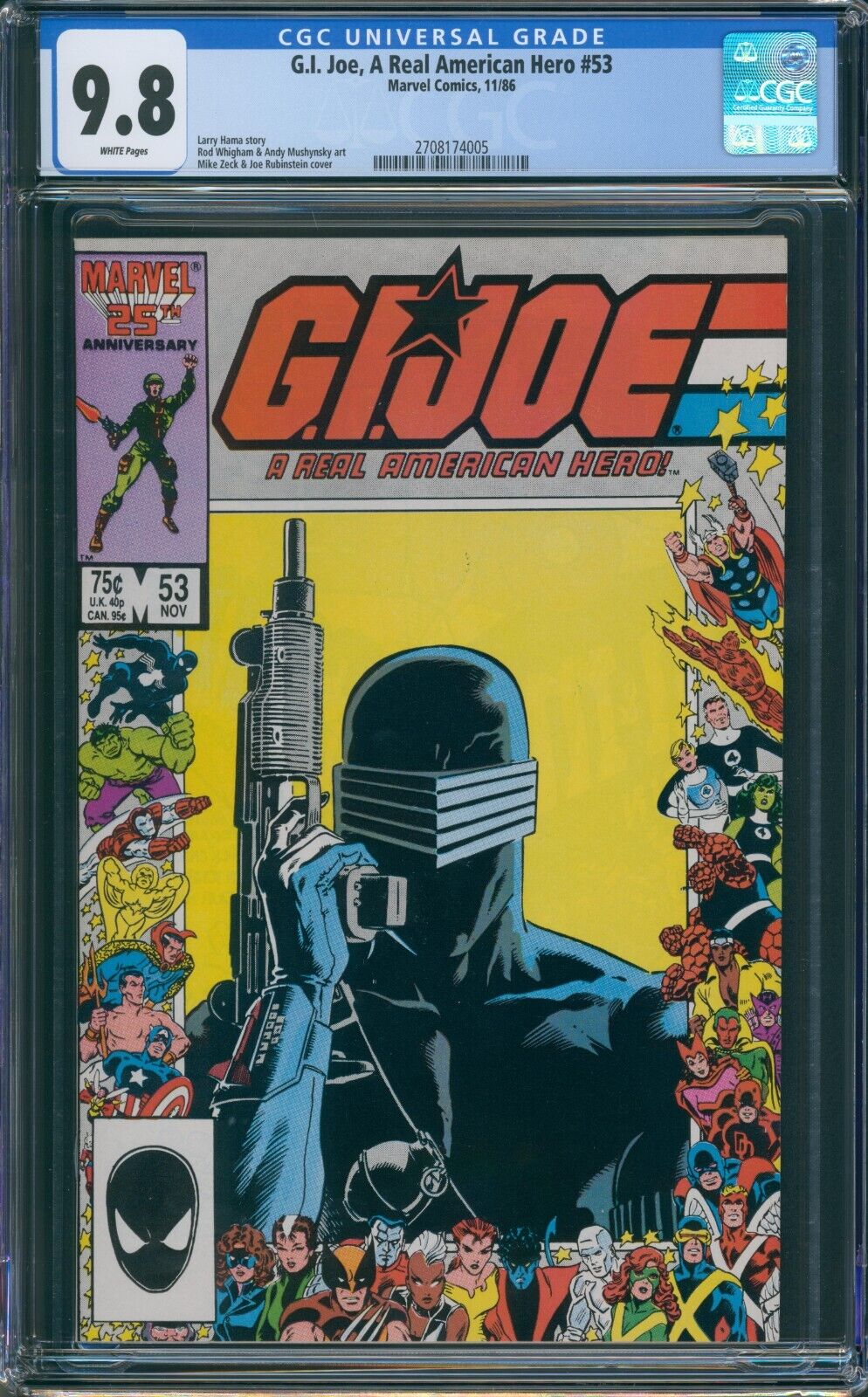 GI Joe A Real American Hero 53 1986 CGC 98