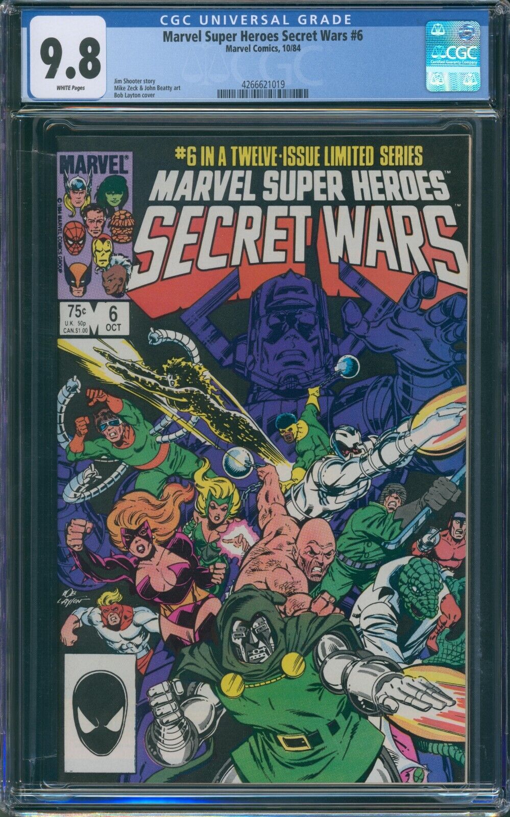 Marvel Super Heroes Secret Wars 6 1984 CGC 98 White Pages