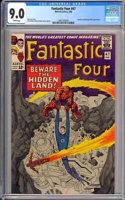 Fantastic Four 47 High Grade Silver Age Superhero Marvel Comic 1966 CGC 90