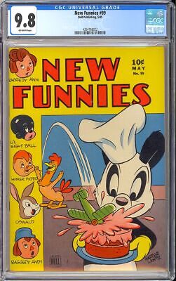 New Funnies 99 Sole Highest Graded Copy Golden Age Dell Comic 1945 CGC 98