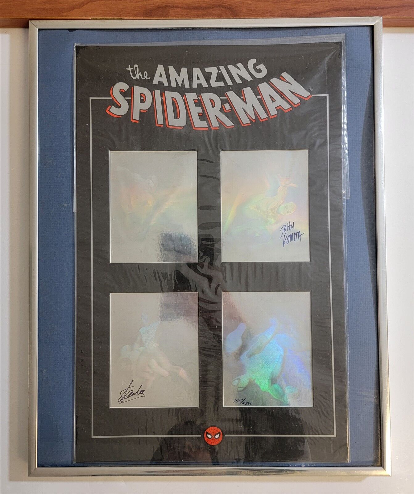 The Amazing SpiderMan Hologram Set Signed By Stan Lee  john Romita 1452500