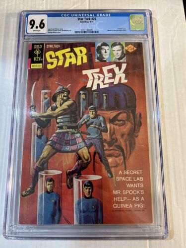 STAR TREK 26  CGC 96  White Pages  Gold Key Painted Cover 1974