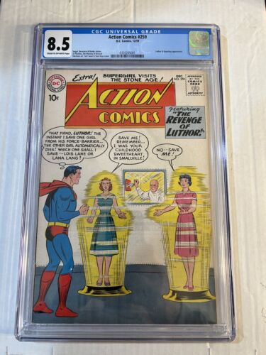 Action Comics 259  CGC 85  Lex Luthor  Superboy Appearance 1959