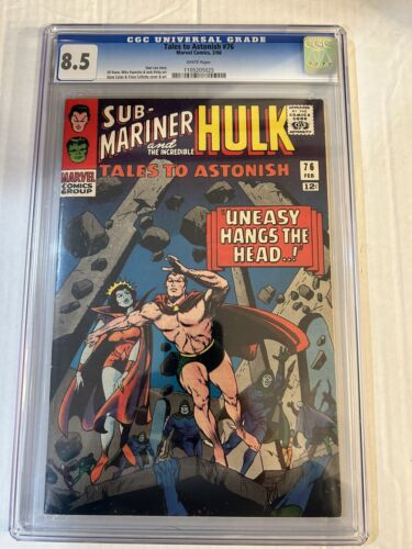 Takes To Astonish 76  CGC 85  Hulk  SubMariner 1966