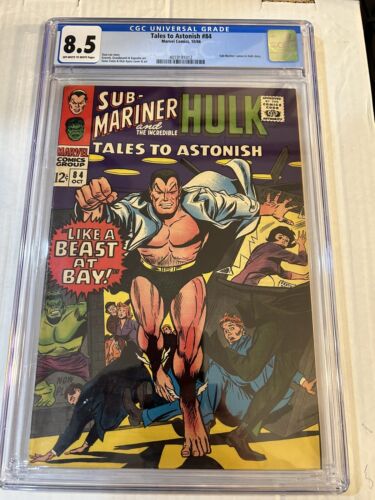 Takes To Astonish 84  CGC 85  Hulk  SubMariner 1966