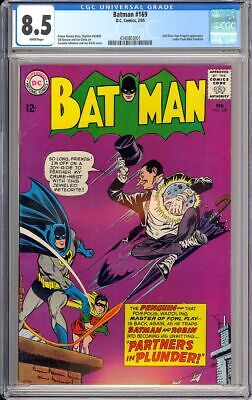 Batman 169 High Grade Silver Age Penguin Cover Vintage DC Comic 1965 CGC 85