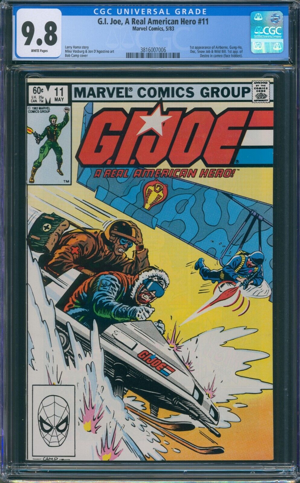 GI Joe A Real American Hero 11 1982 CGC 98