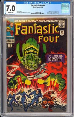 Fantastic Four 49 Nice 1st Full App Galactus Silver Surfer Marvel 1966 CGC 70