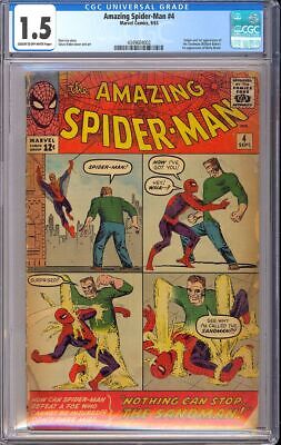Amazing SpiderMan 4 1st App Sandman Silver Age Superhero Marvel 1963 CGC 15