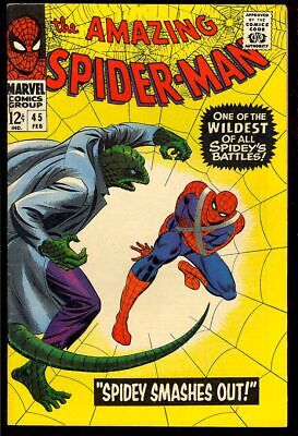 Amazing SpiderMan 45 High Grade Silver Age Superhero Marvel Comic 1966 VF