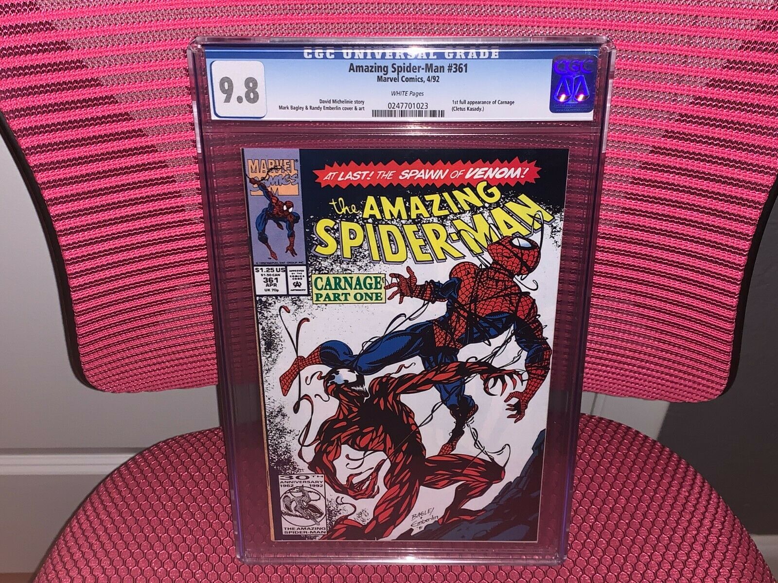 Amazing SpiderMan 361 CGC 98 1st App Carnage