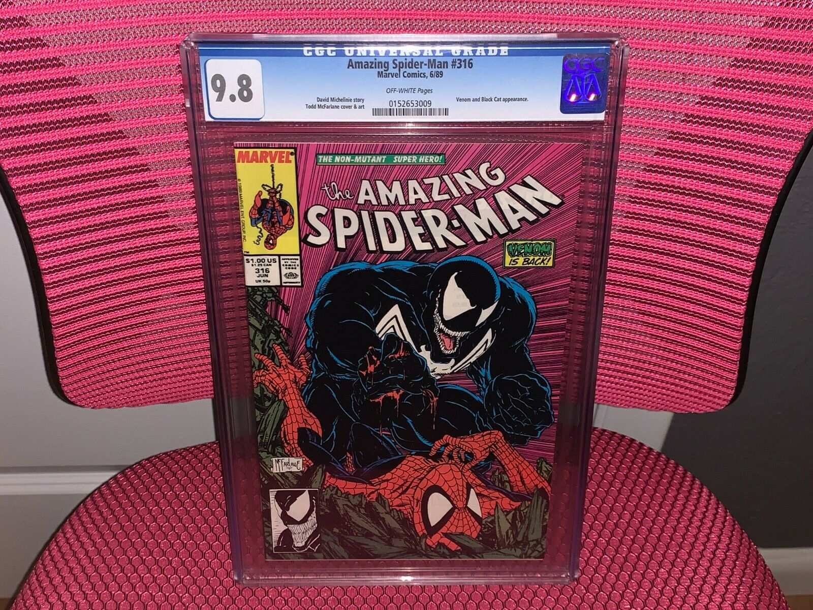 Amazing SpiderMan 316 CGC 98 Venom and Black Cat App