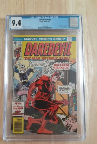 Daredevil 131 CGC 94 White pages 1st App And Origin Bullseye 1976 Marvel Hot