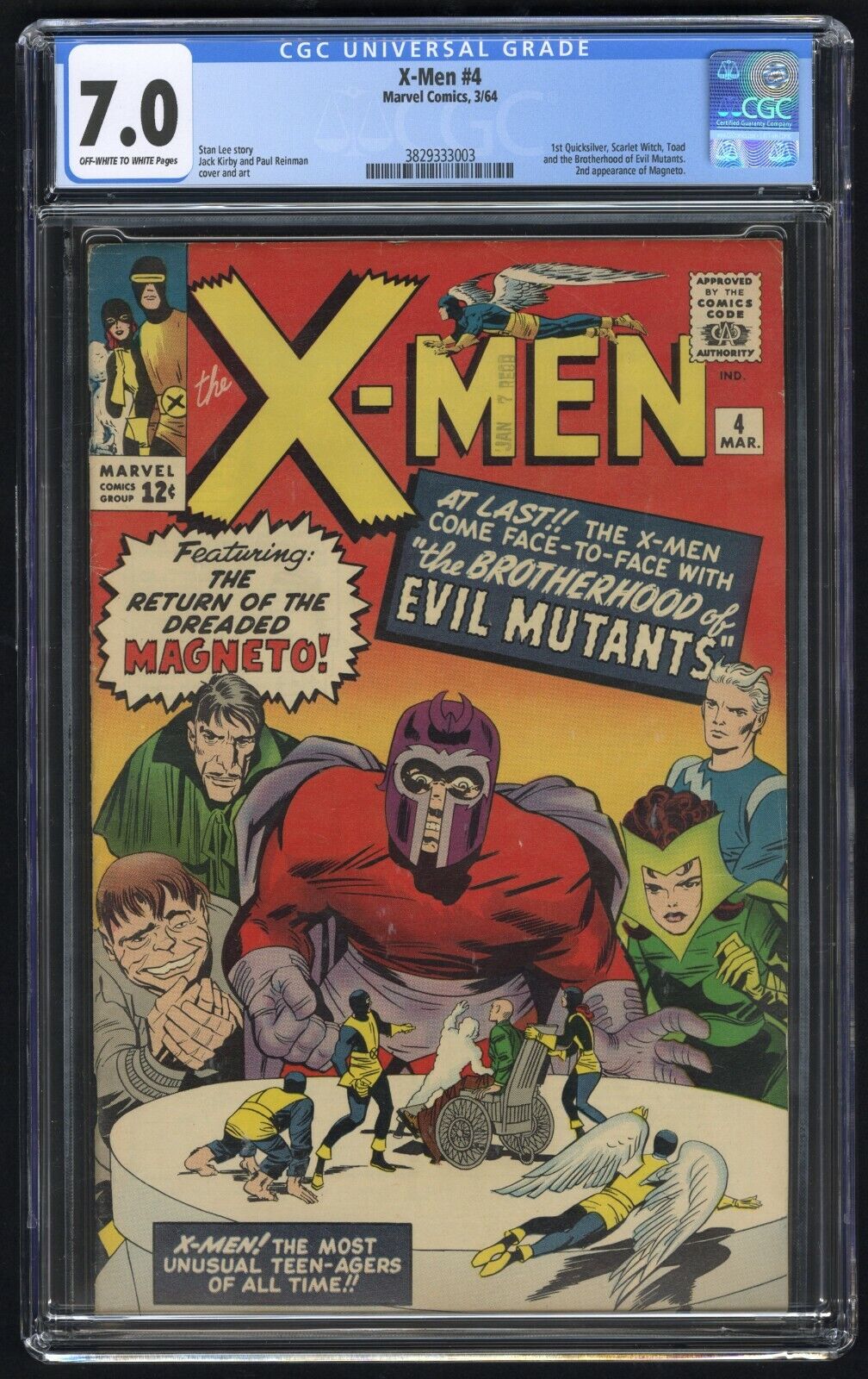 XMen 4 CGC 70 Marvel 364 1st app Scarlet Witch Quicksliver 2nd Magneto