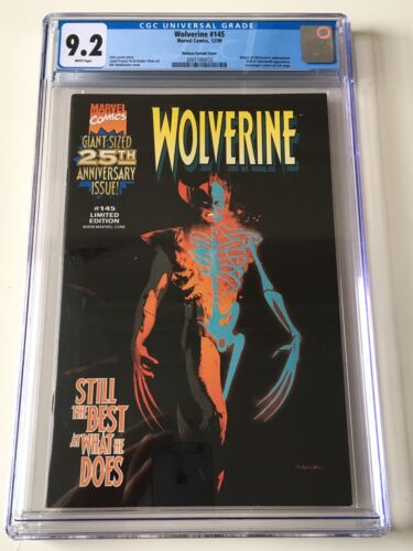 WOLVERINE 145  Super Rare NABISCO VARIANT COVER CGC 92 NM  WHITE PAGES 1999