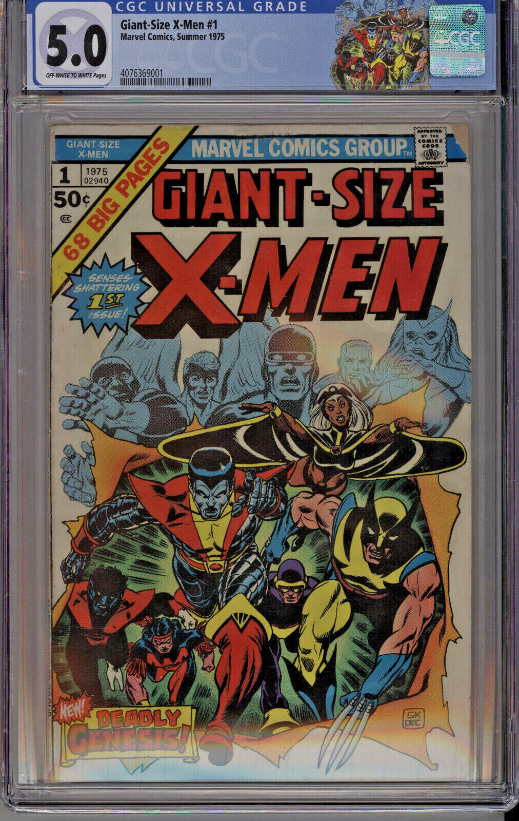 Marvel Comics GIANT SIZE XMEN 1 CGC 50 1st Appearance Storm Colossus 1975