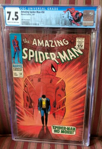 AMAZING SPIDERMAN 50 1967 CGC 75 MARVEL FIRST APP KINGPIN NO RESERVE