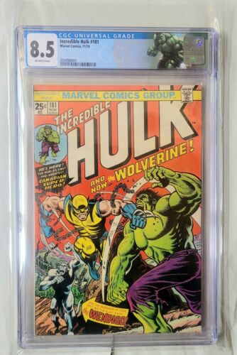 Incredible Hulk 181 CGC 85 1st App Wolverine 1974 Marvel NO RESERVE