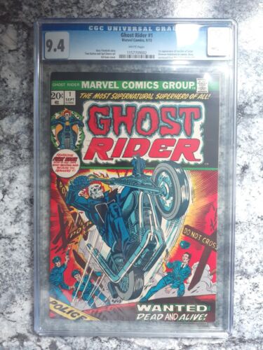 Ghost Rider 1 CGC 94 White Pages 1st Son Of Satan 1973 Marvel Comics Rare
