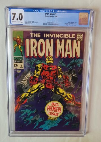 IRON MAN 1 70 CGC First Solo Title Origin Retold Key 1968  NO RESERVE