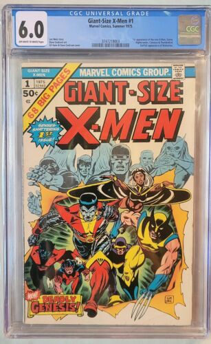 GiantSize XMen 1 CGC 60 1st App New X Men  2nd Wolverine 1975