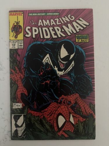 Amazing SpiderMan 316 Newsstand 1st Venom Cover Todd Mcfarlane 1989