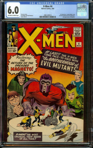 Xmen 4 CGC 60 OWW 1st Appearance of Scarlet Witch 2nd Magneto Rich Colors