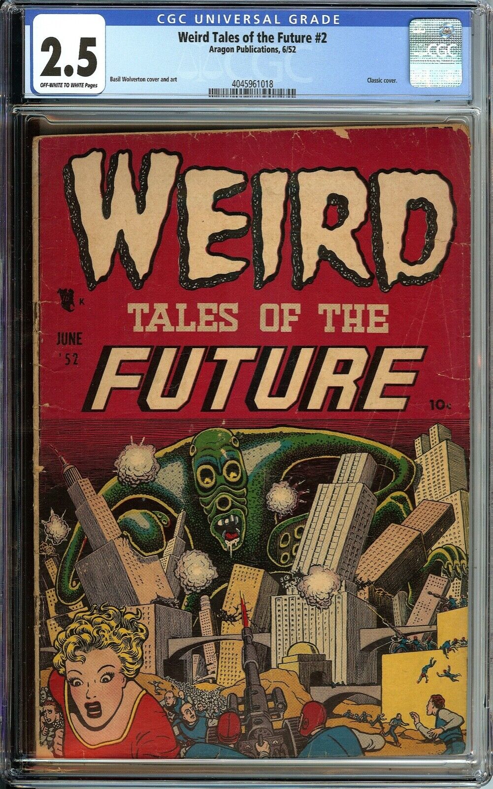 WEIRD TALES OF THE FUTURE 2 CGC 25 OWWH PAGES CLASSIC COVER 1952