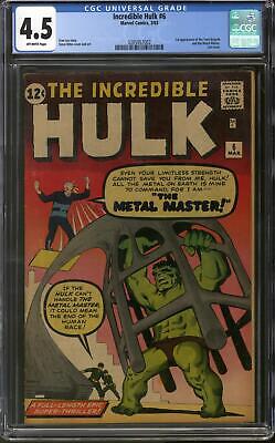 Incredible Hulk 6 CGC 45 OW1st app Teen Brigade  Metal Master Last issue