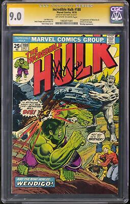 Incredible Hulk 180 CGC 90 Herb Trimpe Sig Series OWW 1st Wolverine Cameo