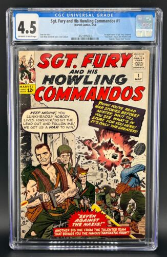 Sgt Fury and His Howling Commandos 1 CGC 45 OWW 1st Appearance of Sgt Fury