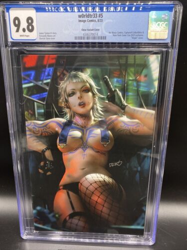 W0RLDTR33 5 CGC 98 NYCC DERRICK CHEW VIRGIN VARIANT 350 IMAGE