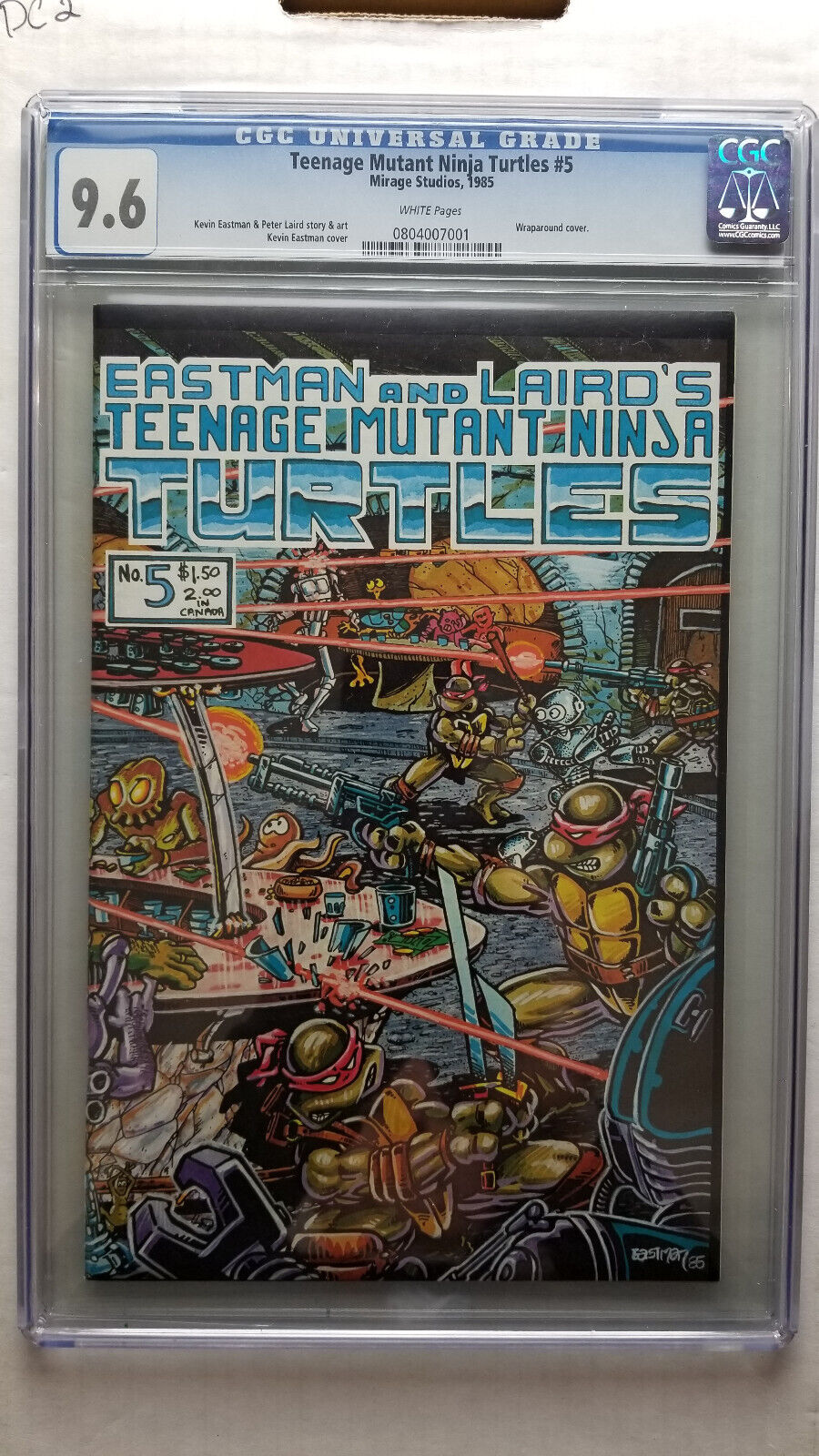 Teenage Mutant Ninja Turtles 5 CGC 96 NM    Mirage Studios