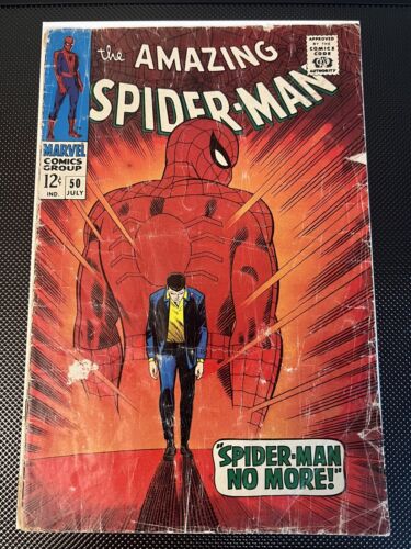 Amazing SpiderMan 50 Marvel 1967 CLASSIC COVER  1st appearance Kingpin  