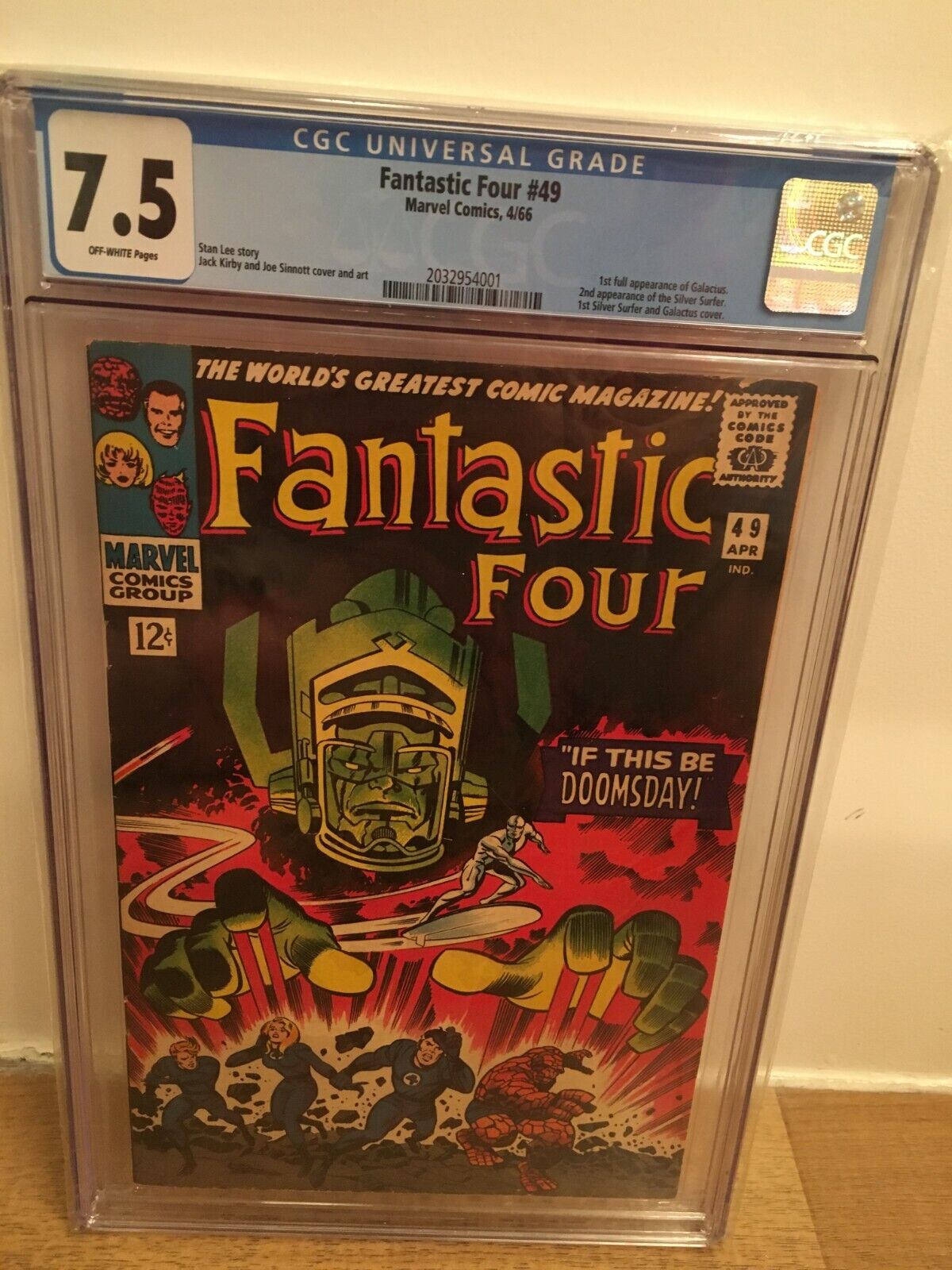 Fantastic Four 49  Marvel Comics 1966 CGC 75 1st full appearance of Galactus