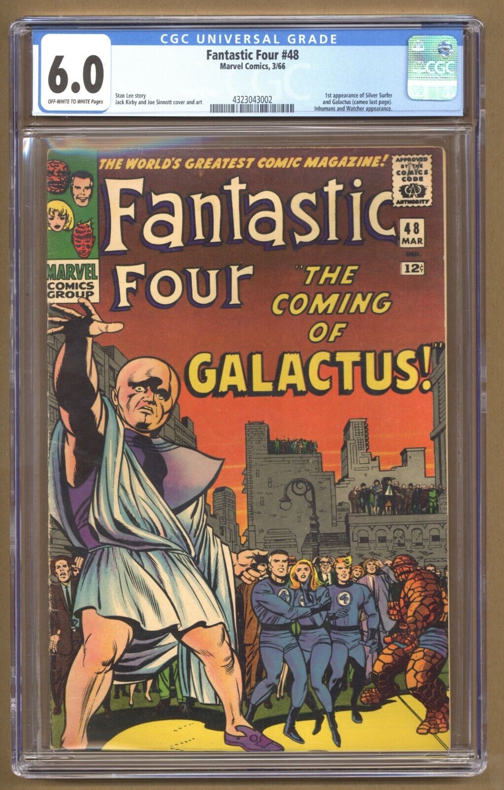 Fantastic Four 48 CGC 60 1st app Silver Surfer and Galactus Kirby 1966 T570