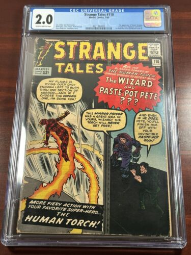 Strange Tales 110 CGC GD 20 SLIGHTLY BRITTLE PAGES 1st App Doctor Strange 