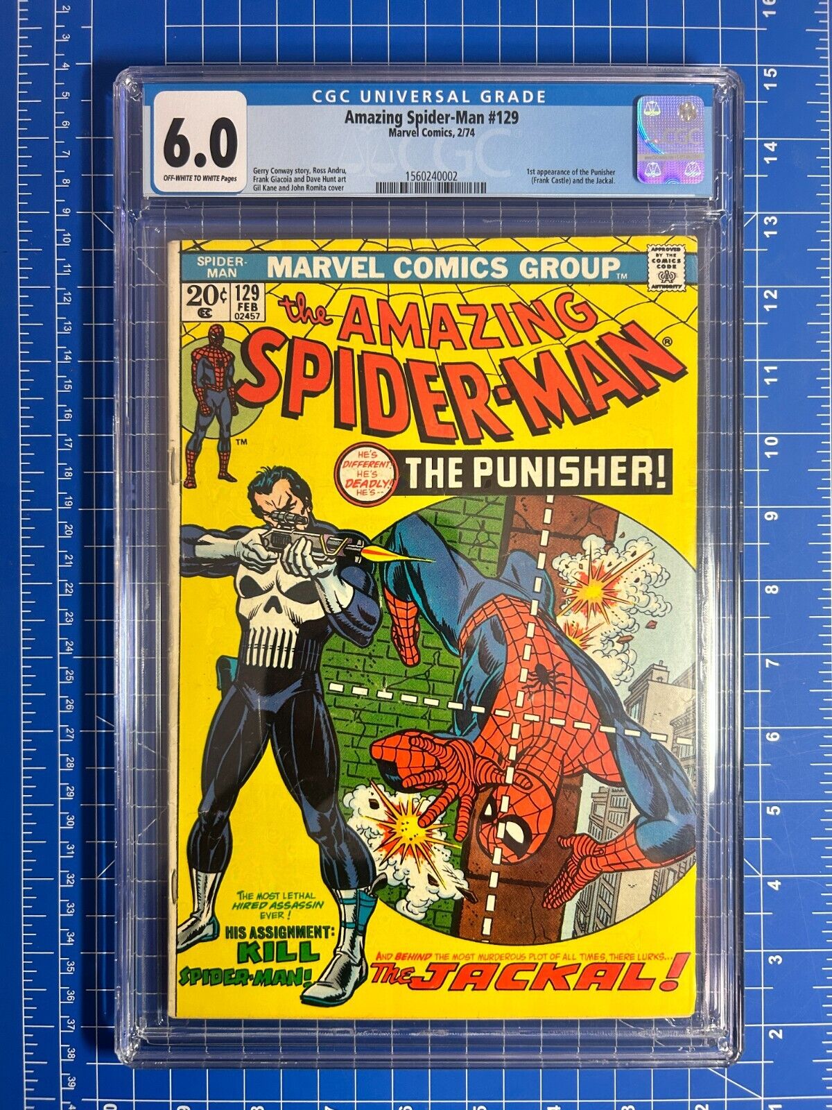 Amazing SpiderMan 129  1974  CGC 60  1st Appearance Punisher No Reserve