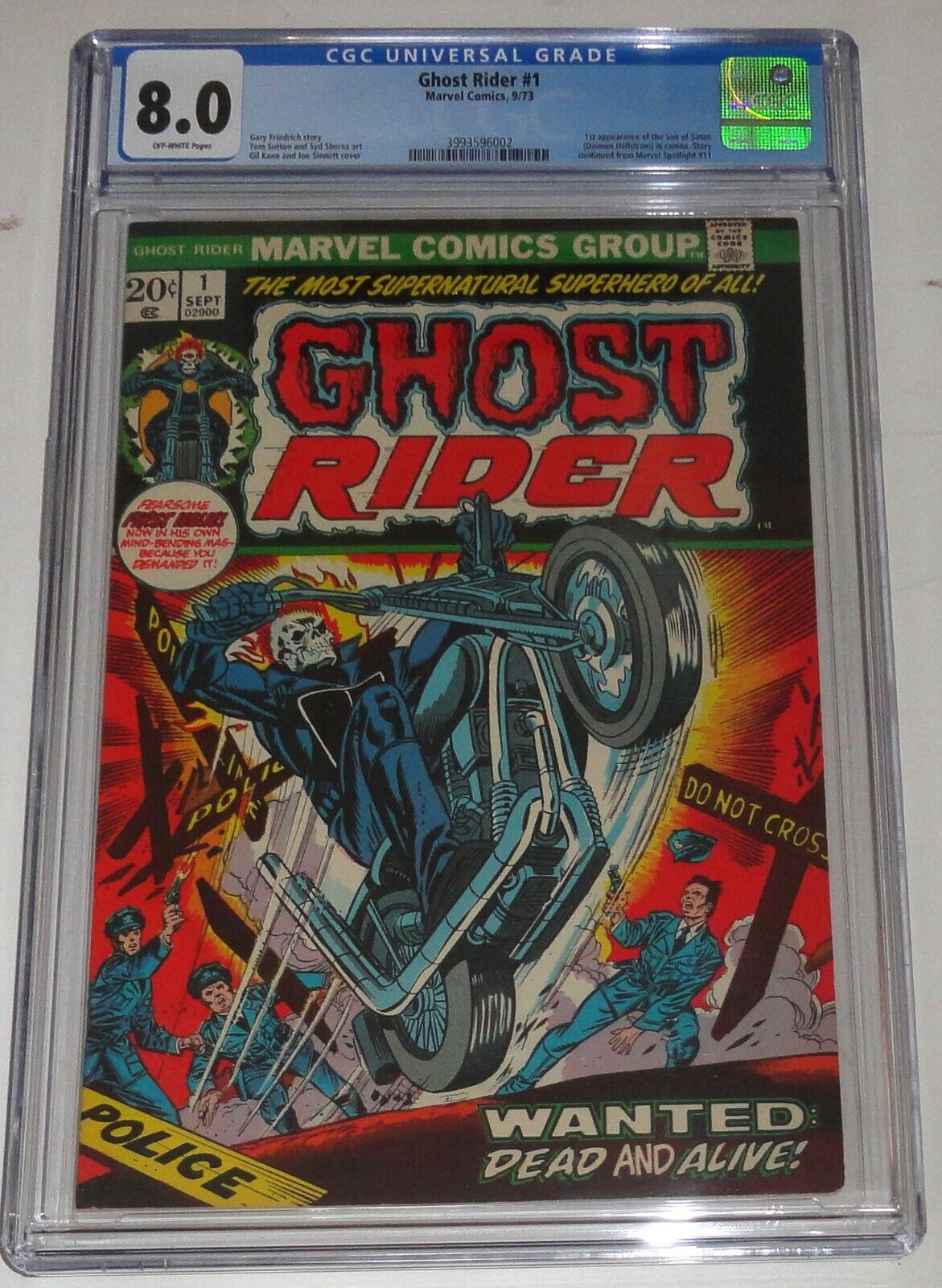GHOST RIDER 1 CGC 80 KEY ISSUE COULD EASILY HAVE RECEIVED 90 1973