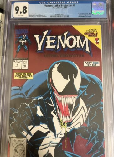 Venom Lethal Protector 1 1993 CGC 98 RED FOIL 1st Solo Venom Title Series 