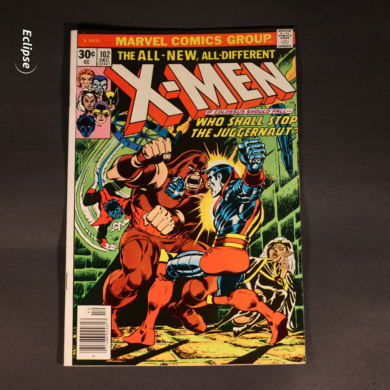 XMen 102 Vol 1 1976 KEY 1st Battle Between Colossus  Juggernaut  VF