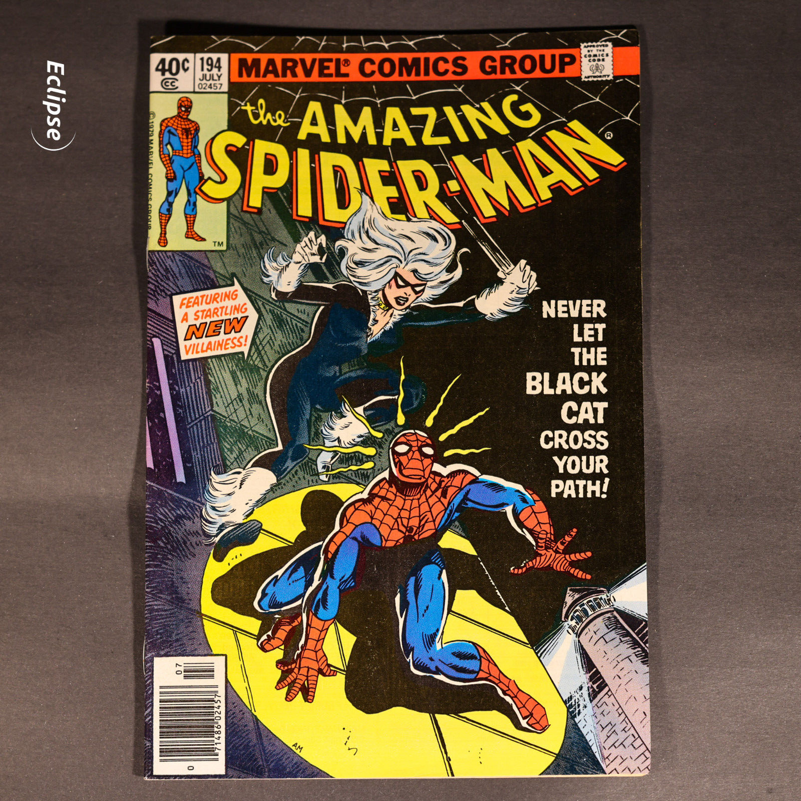 AMAZING SPIDERMAN  194 MARVEL COMICS July 1979 BLACK CAT 1st APPEARANCE KEY