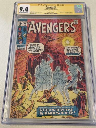 Avengers 85 CGC 94 Signed Roy Thomas 1st App Squadron Supreme Hyperion 1971