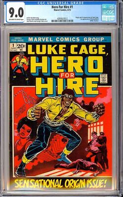Hero for Hire 1 Origin  1st App Luke Cage Bronze Age Marvel 1972 CGC 90