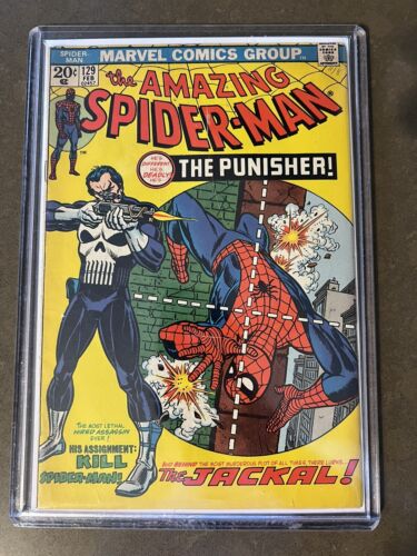 Marvel Comics The Amazing SpiderMan 129 1st Appearance Punisher Hulk Stamp MVS