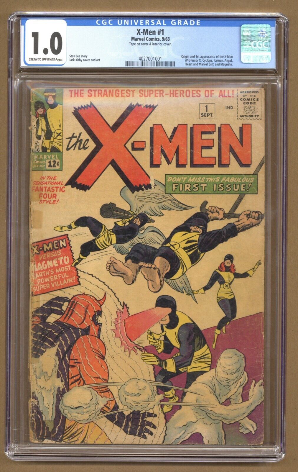 XMen 1 CGC 10 Origin and 1st appearance of XMen and Magneto Kirby 1963 T520