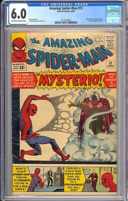 Amazing SpiderMan 13 Origin  1st App Mysterio Silver Age Marvel 1964 CGC 60