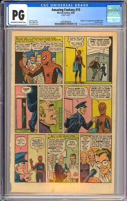 Amazing Fantasy 15 Origin  1st App SpiderMan Stan Lee Marvel 1962 CGC PG 5